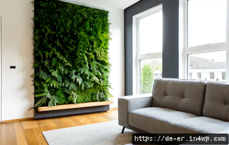 Home 17 리빙월 설계 시 고려해야 할 요소 - Photorealistic modern German apartment living room featuring a carefully designed vertical living wa...